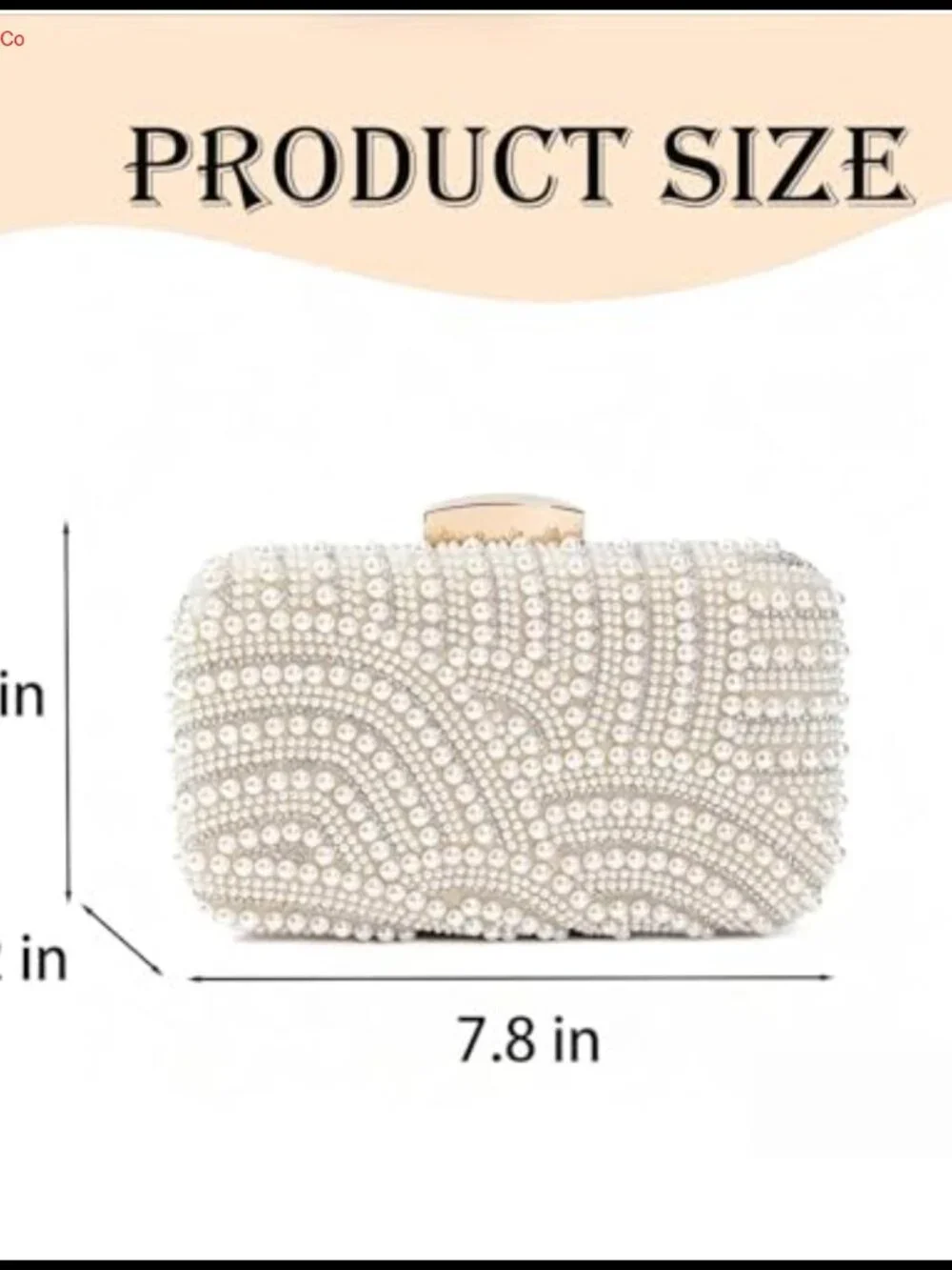 Pearl Crystal Clutch Evening Handbag Beaded Crossbody Bag with Chain